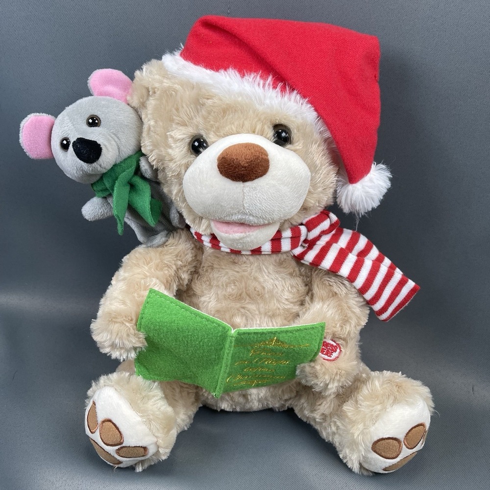 Twas the Night Before Christmas Storytelling Bear w/ Mouse Animated Works‎ VIDEO